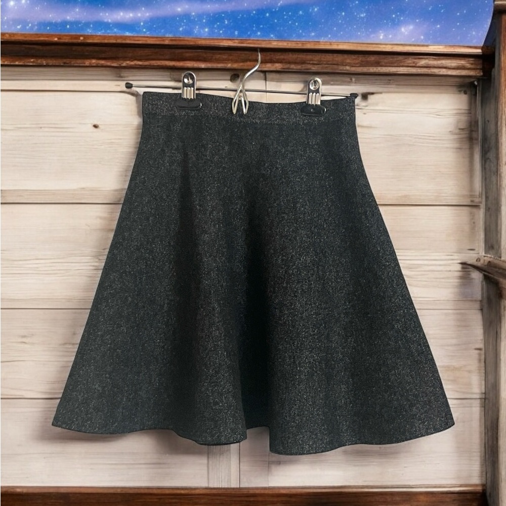 Saks Fifth Avenue Stylish Charcoal Gray A-line Skirt Size XS.